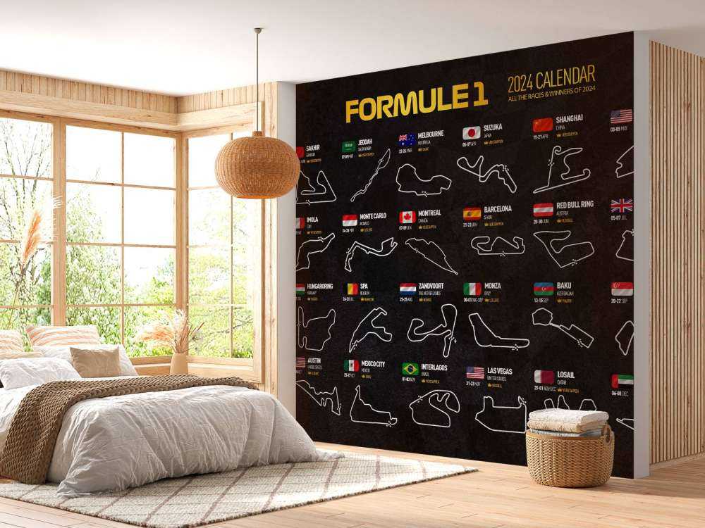 Formule 1 2024 - Carte des gagnants