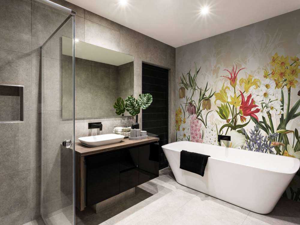 Fleurs de Printemps - Beige Miel Chaud