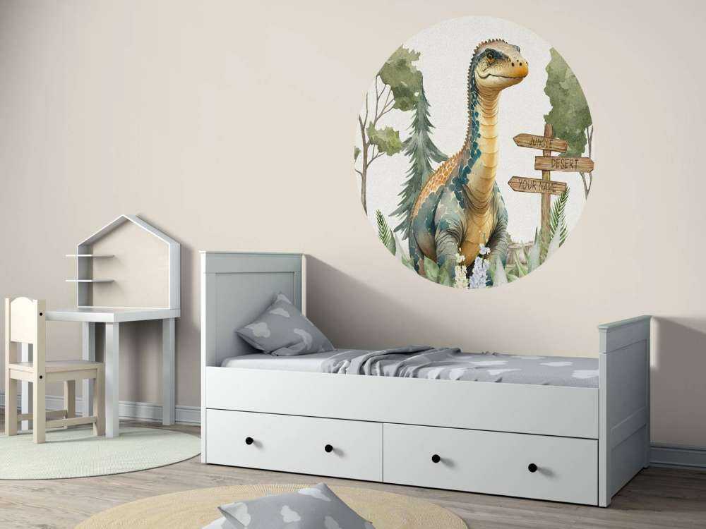 Bébé brachiosaure dans la jungle