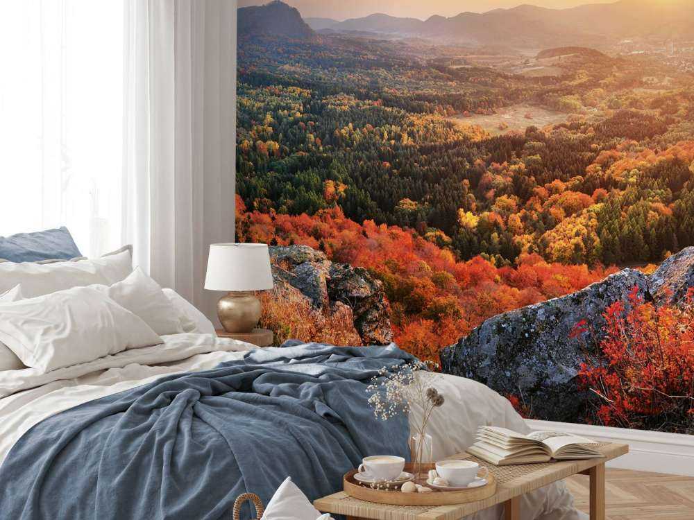 Paysage d'automne dans les montagnes
