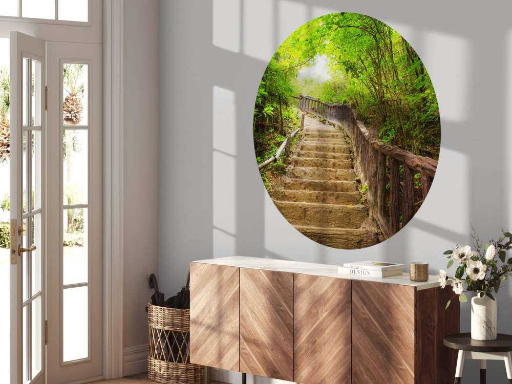 Escalier en forêt