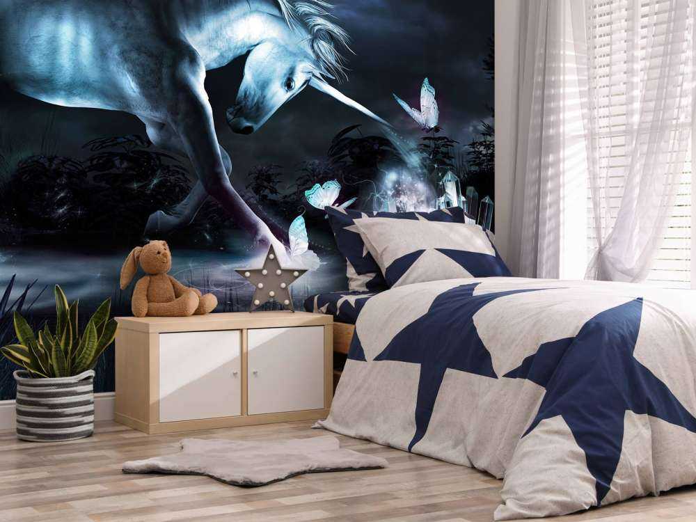 Licorne et papillons