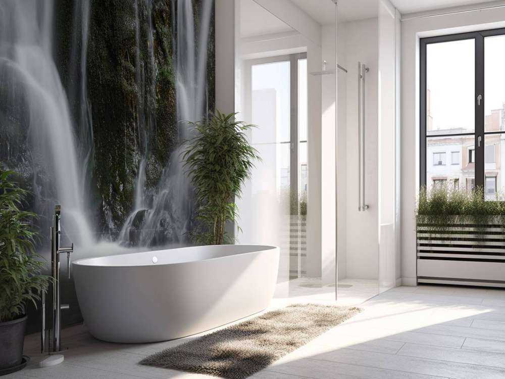 Chute d'eau double