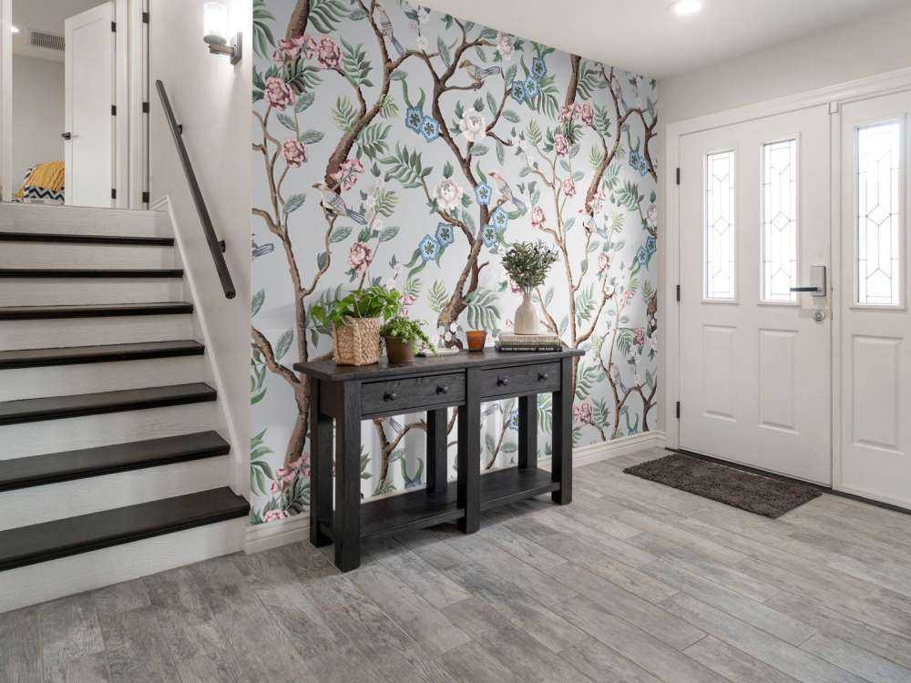 Motif floral, pastel