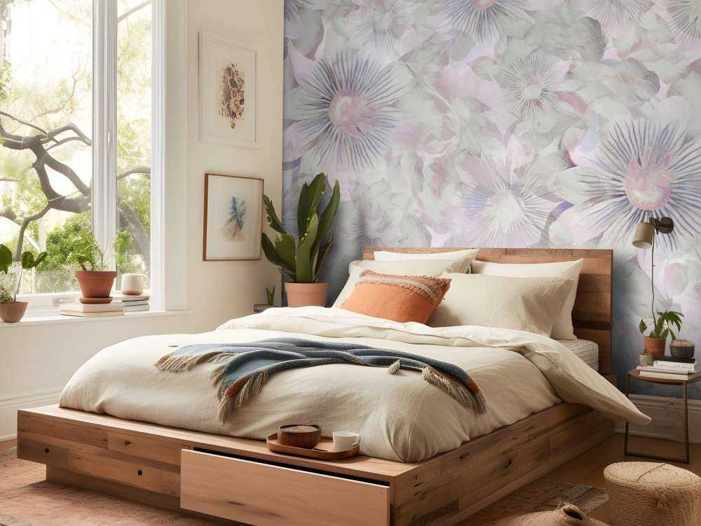 Élégance Aquarelle Botanique Aube Lilas
