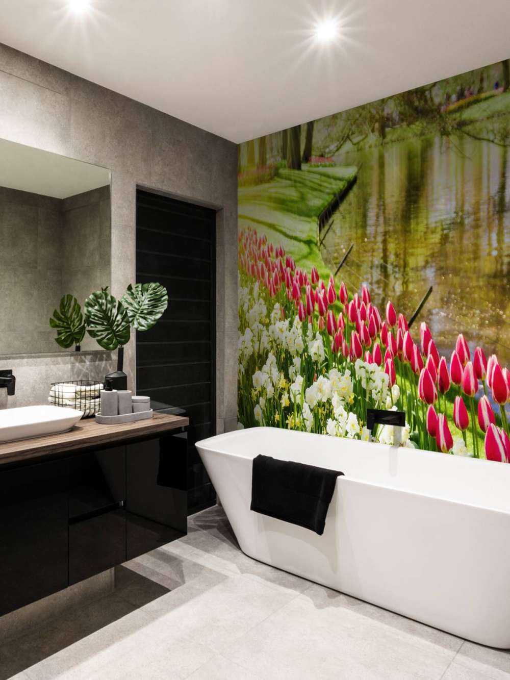 Des fleurs dans un parc ensoleillé