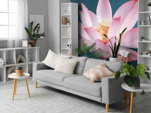 Gros plan sur la fleur de lotus