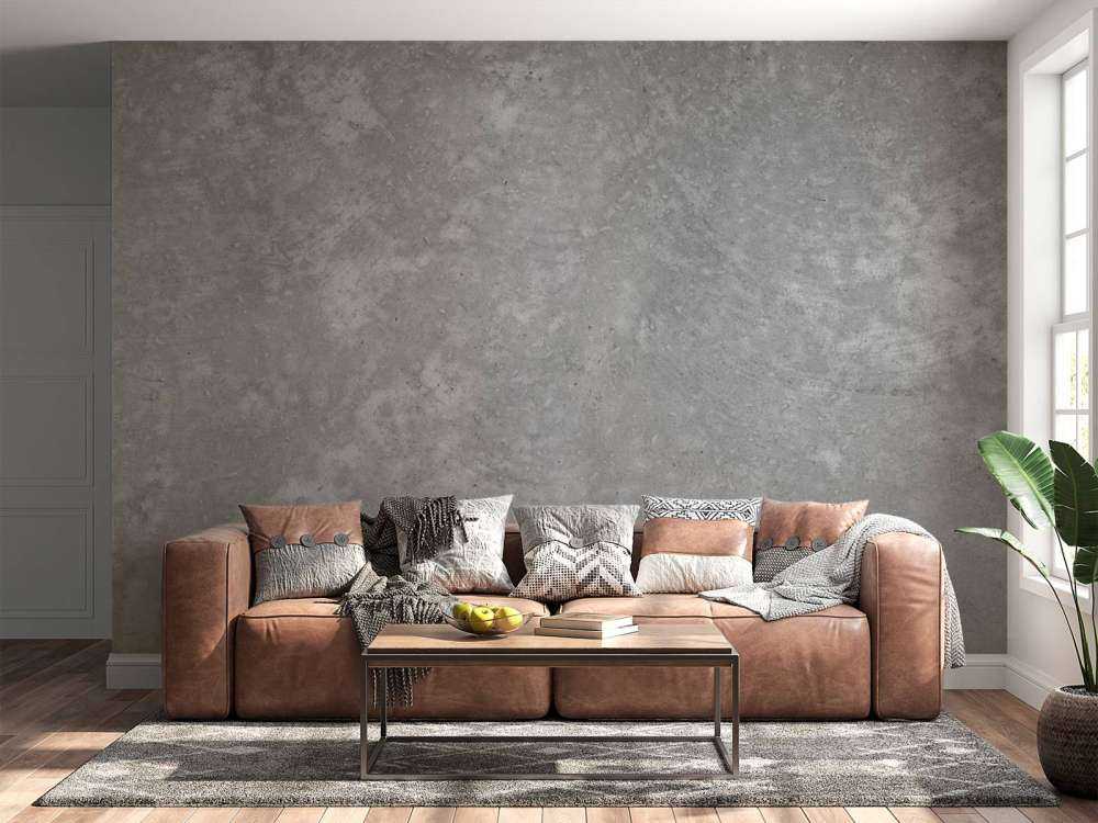 Donker geborsteld beton