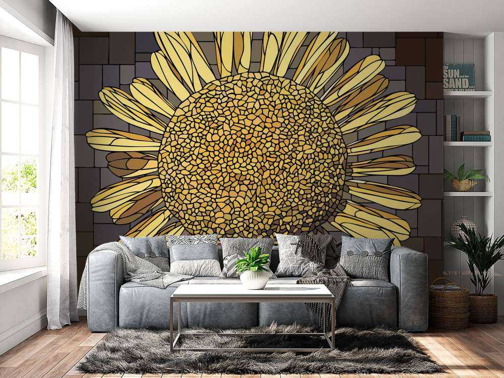 Fleur de camomille jaune
