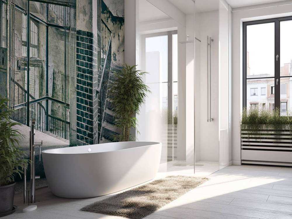 Ancien escalier et cage d'ascenseur