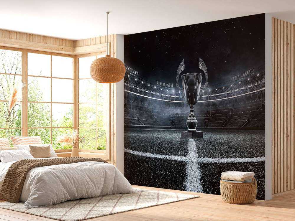 Coupe dans un stade