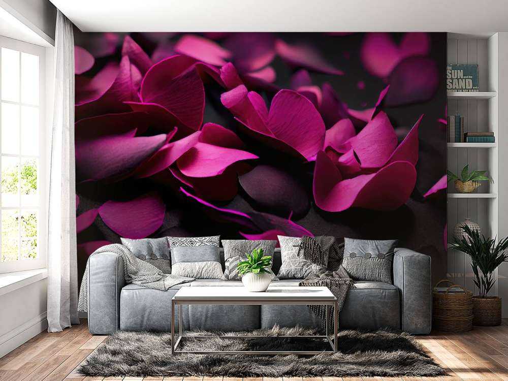 Hortensias rose foncé