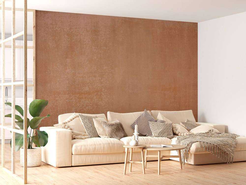 Béton terracotta avec balayage