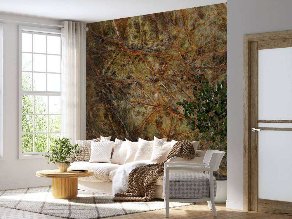 Marbre avec des veines colorées
