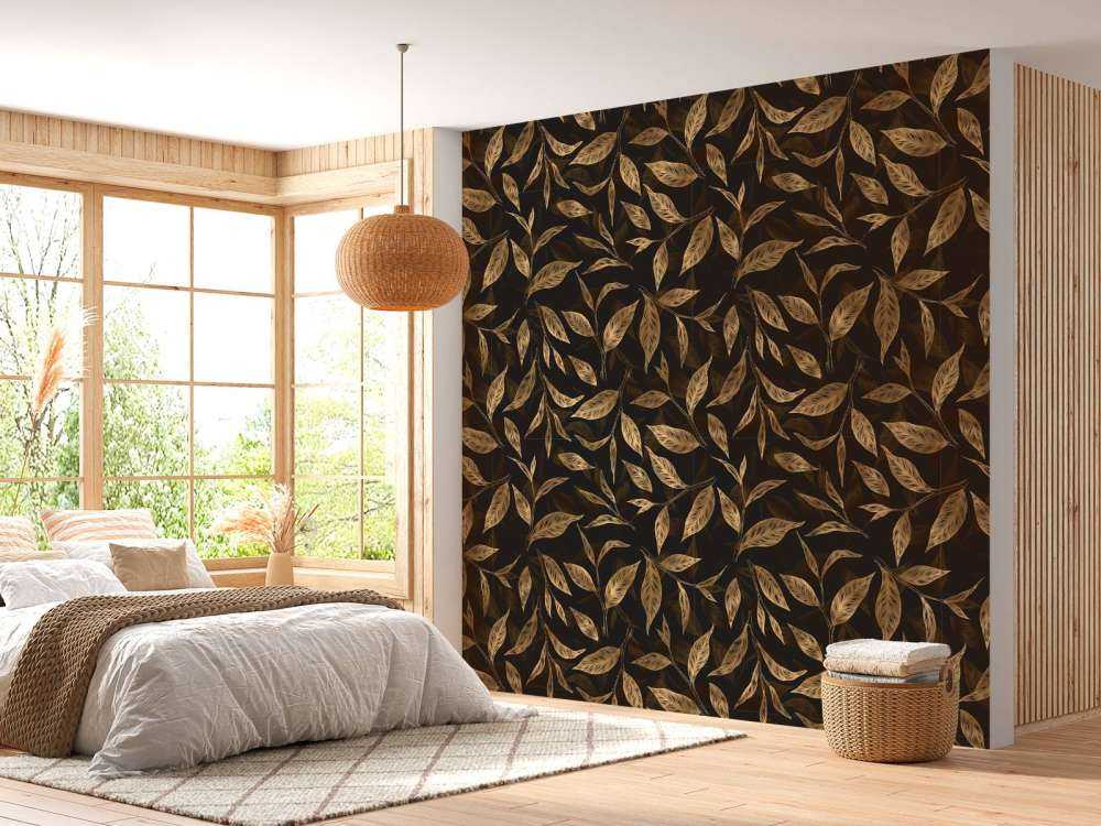Feuilles de thé dorées