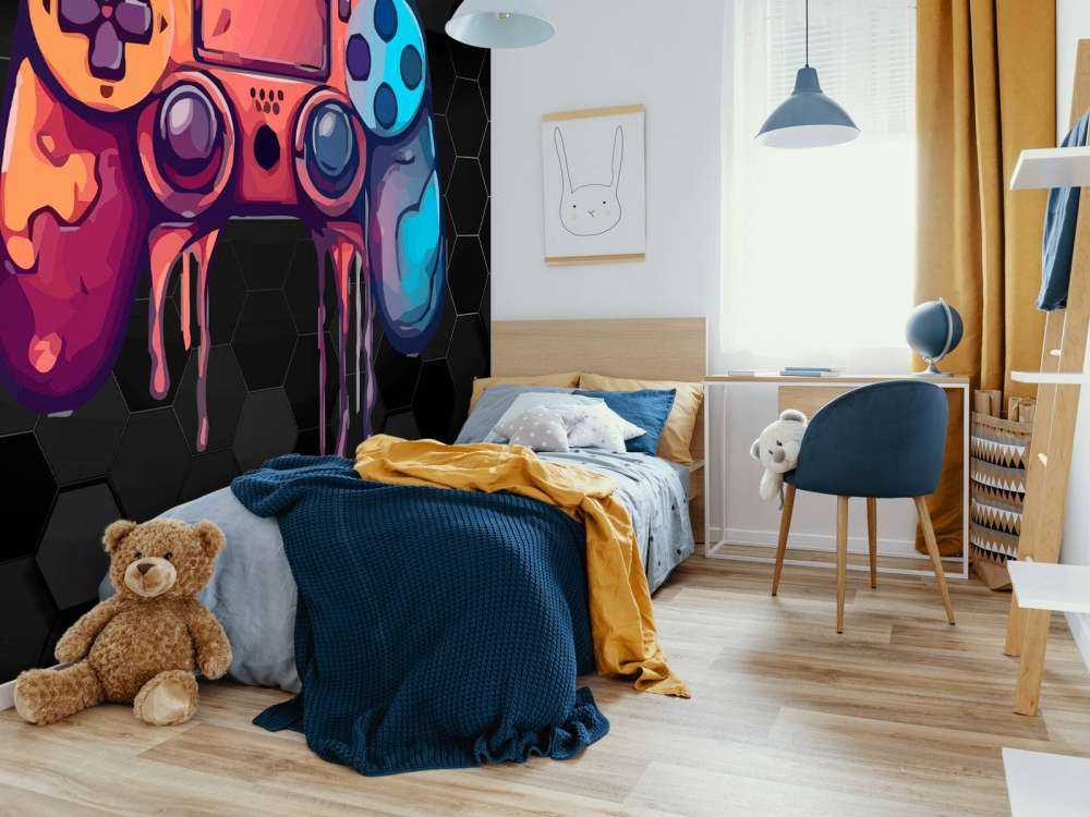 Manette de jeu dégoulinante