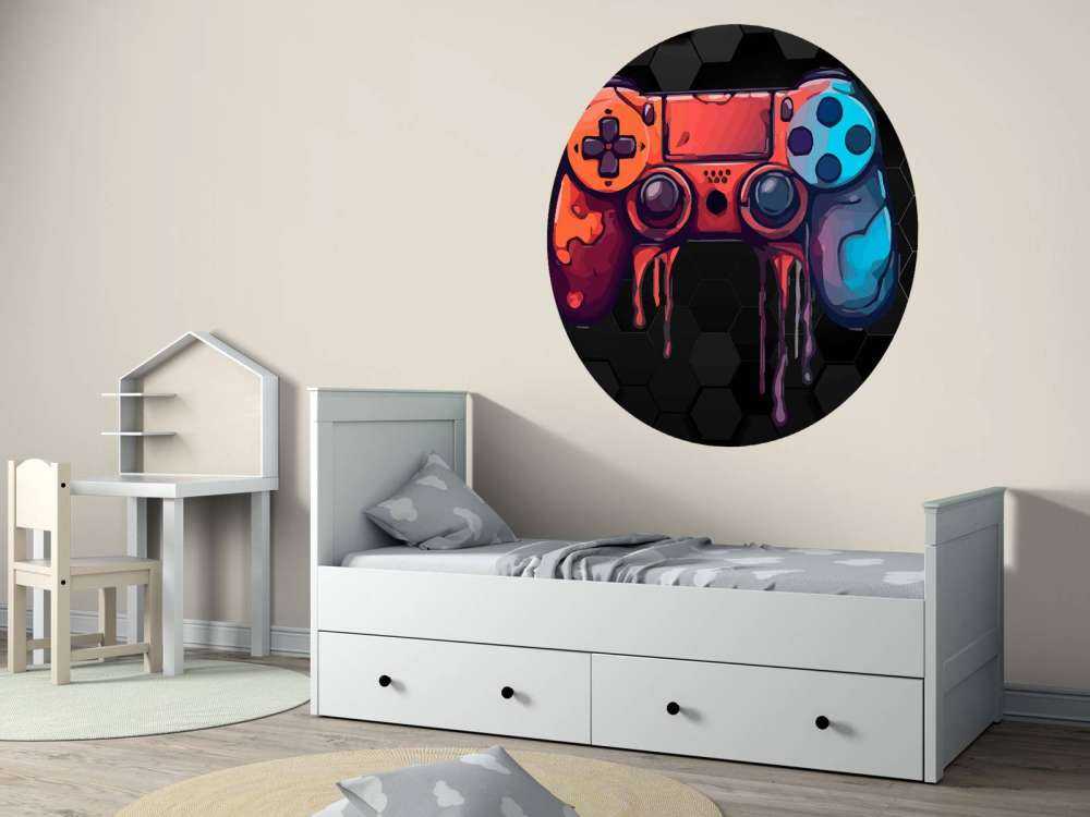 Manette de jeu dégoulinante