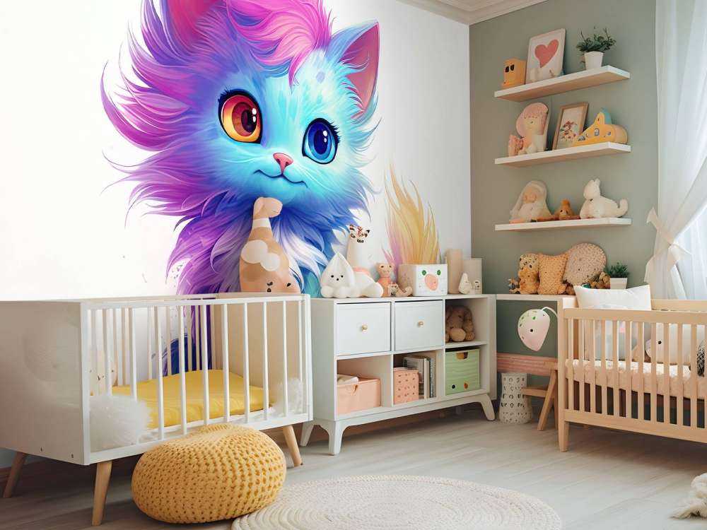 Bébé chat rainbow