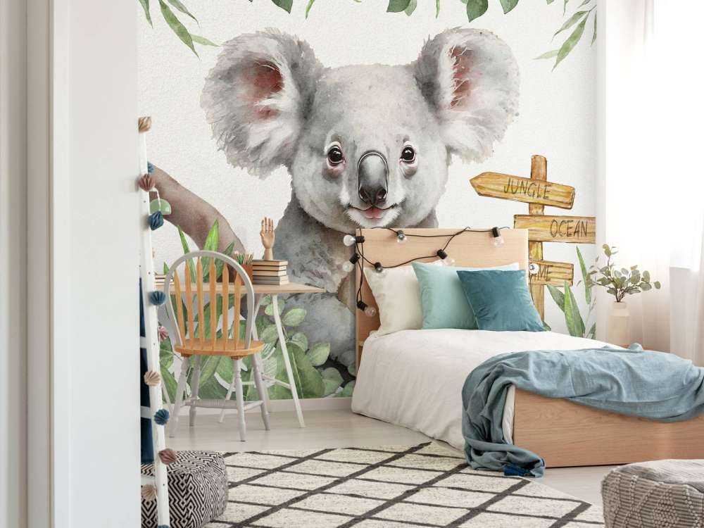Bébé koala dans la jungle
