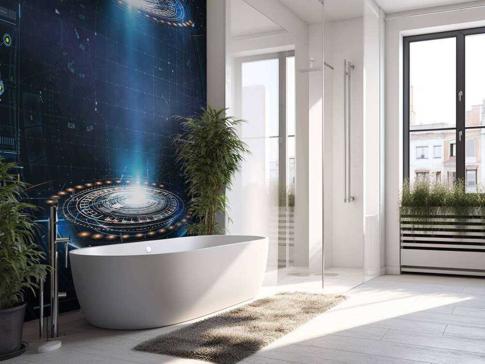 Tableau de bord futuriste