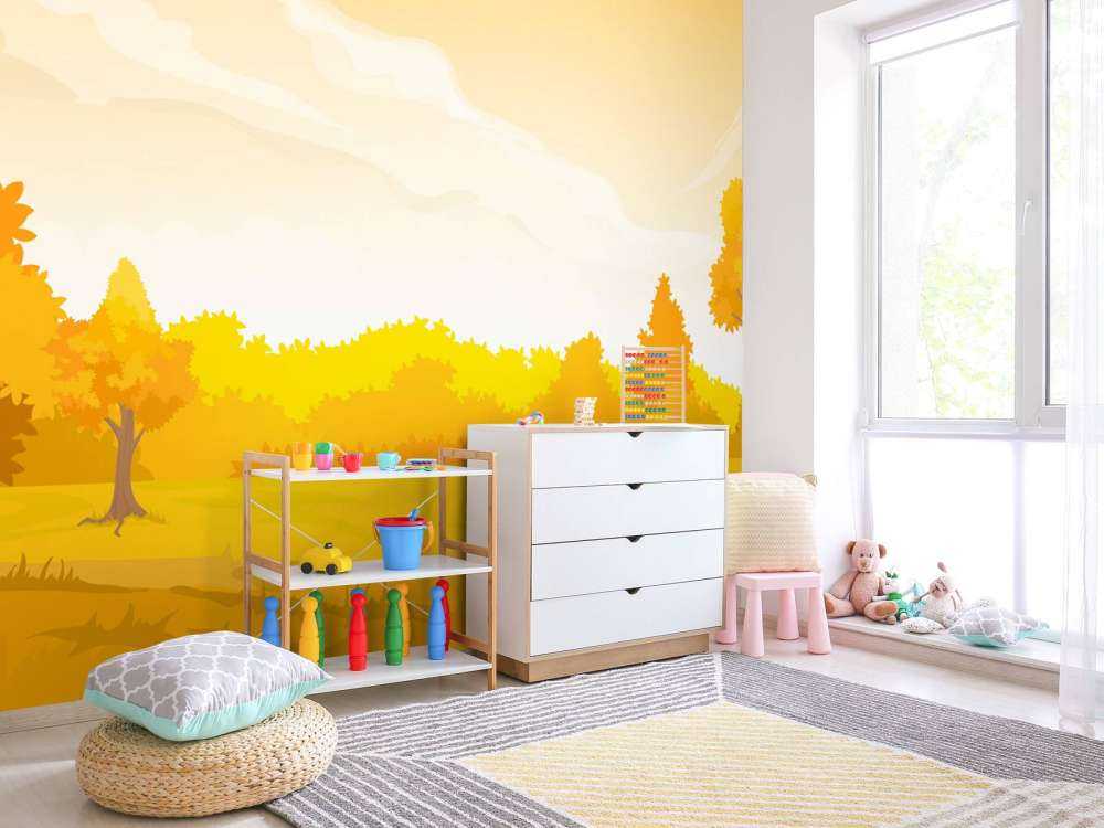 Illustration d'un paysage d'automne