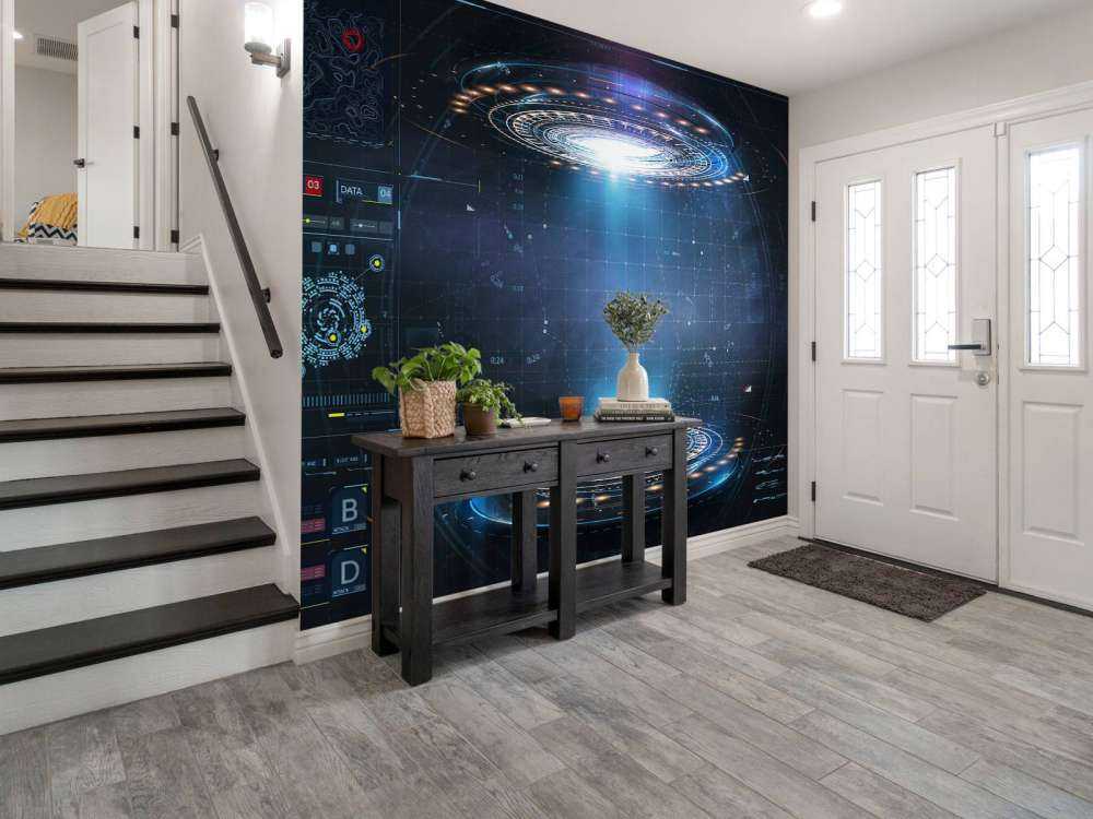 Tableau de bord futuriste