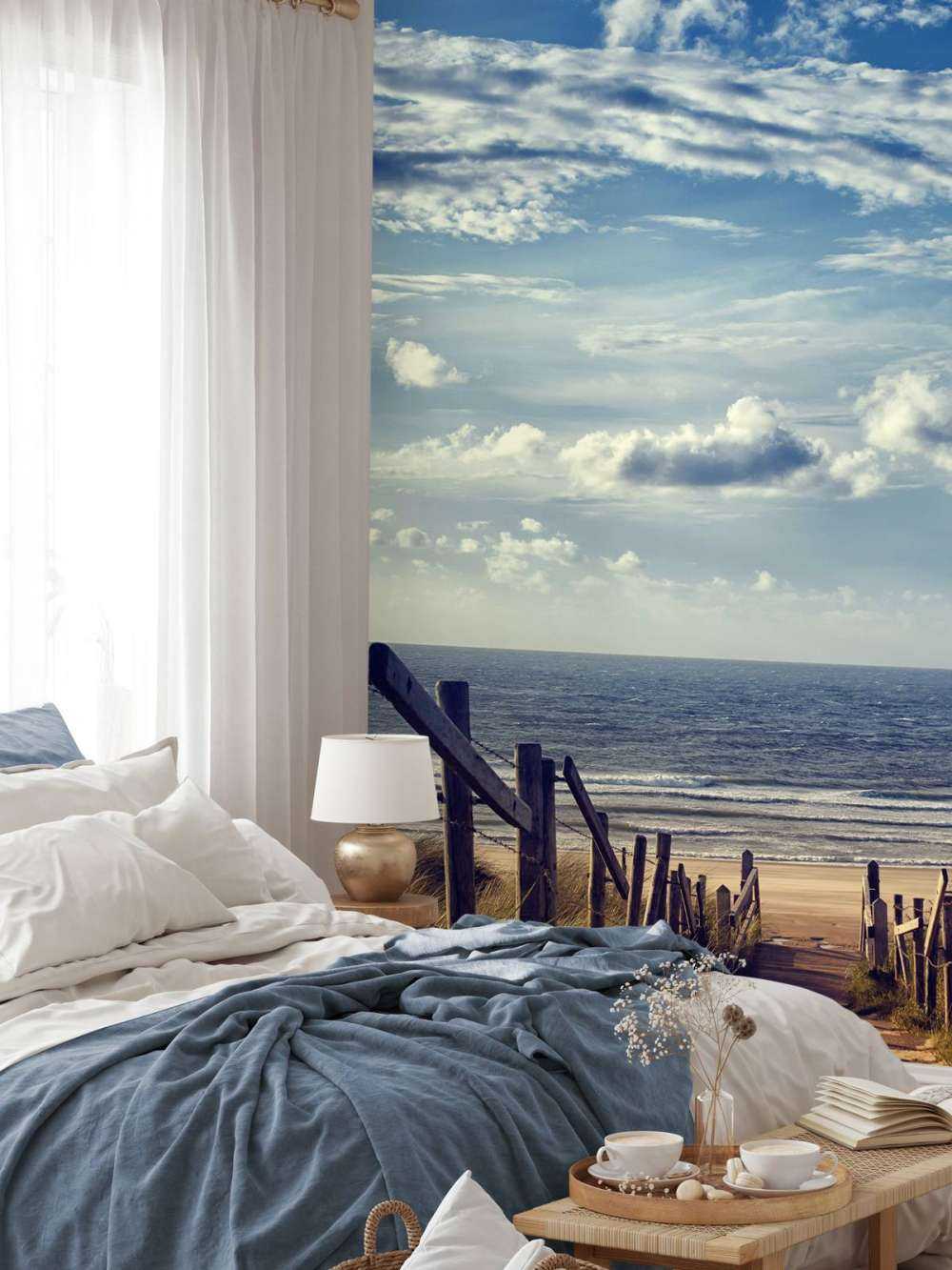 Plage et nuages