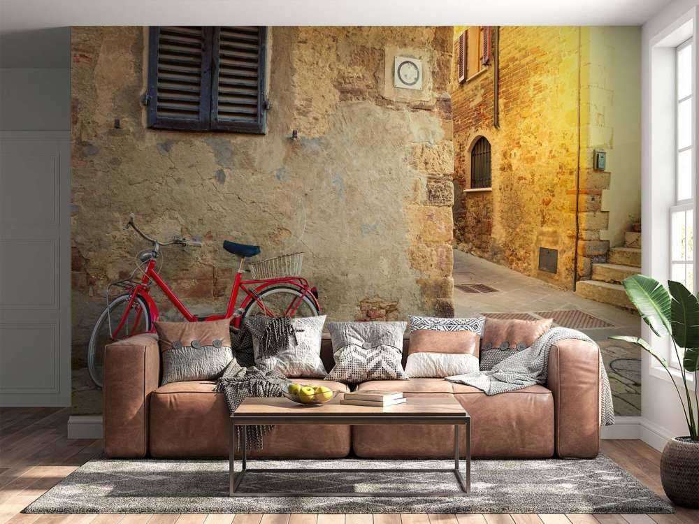 Vélo rétro rouge