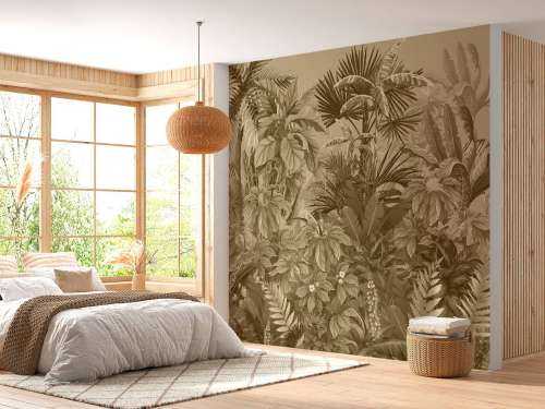 Jungle tropicale sépia