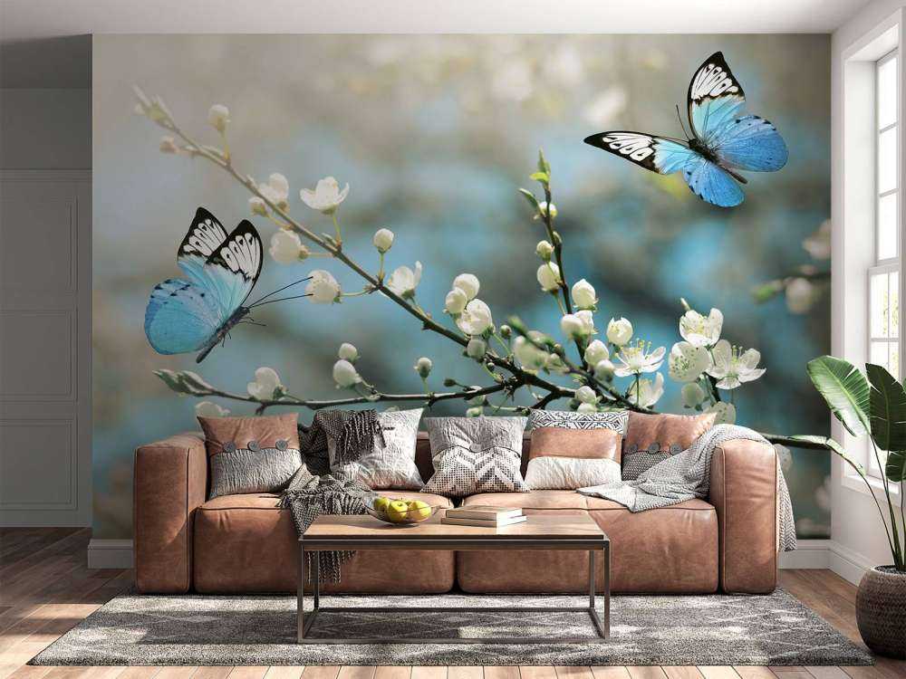 Les papillons bleus
