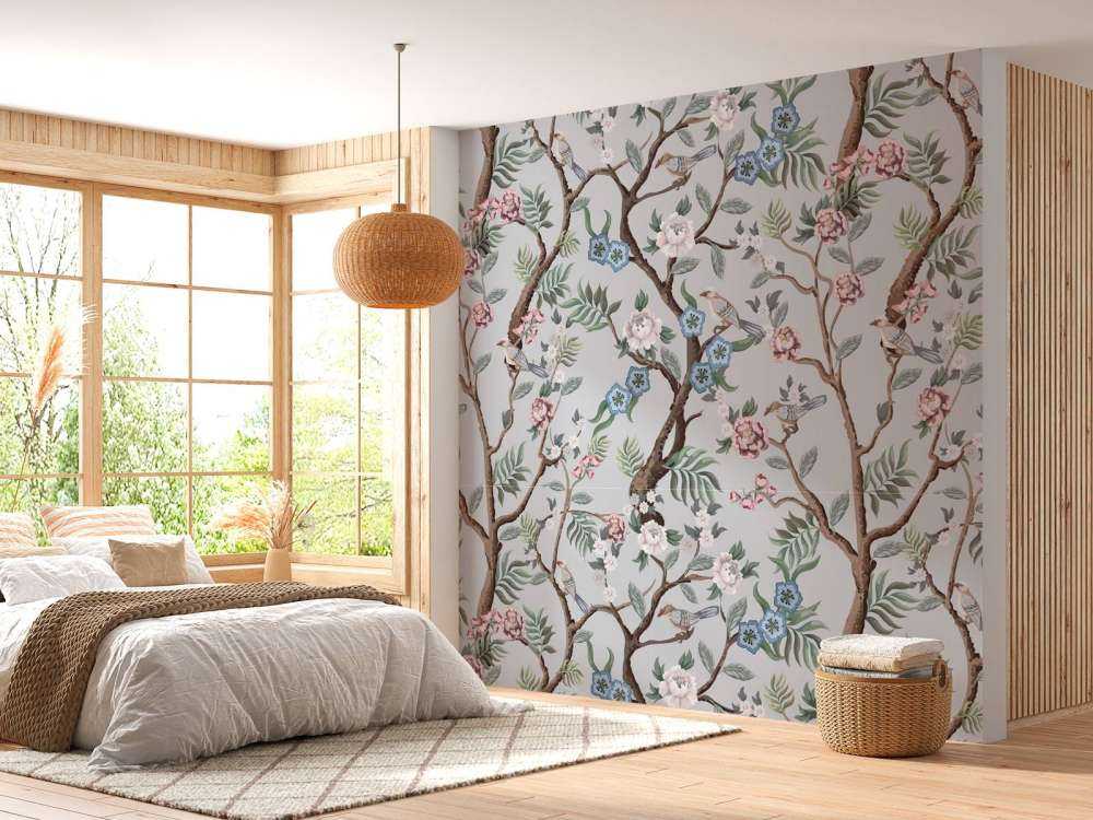 Motif floral, pastel