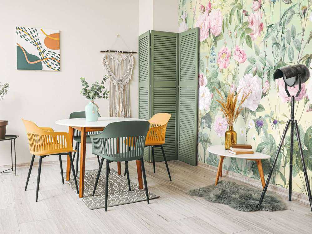 Jardin de roses romantiques