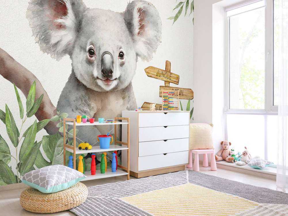 Bébé koala dans la jungle