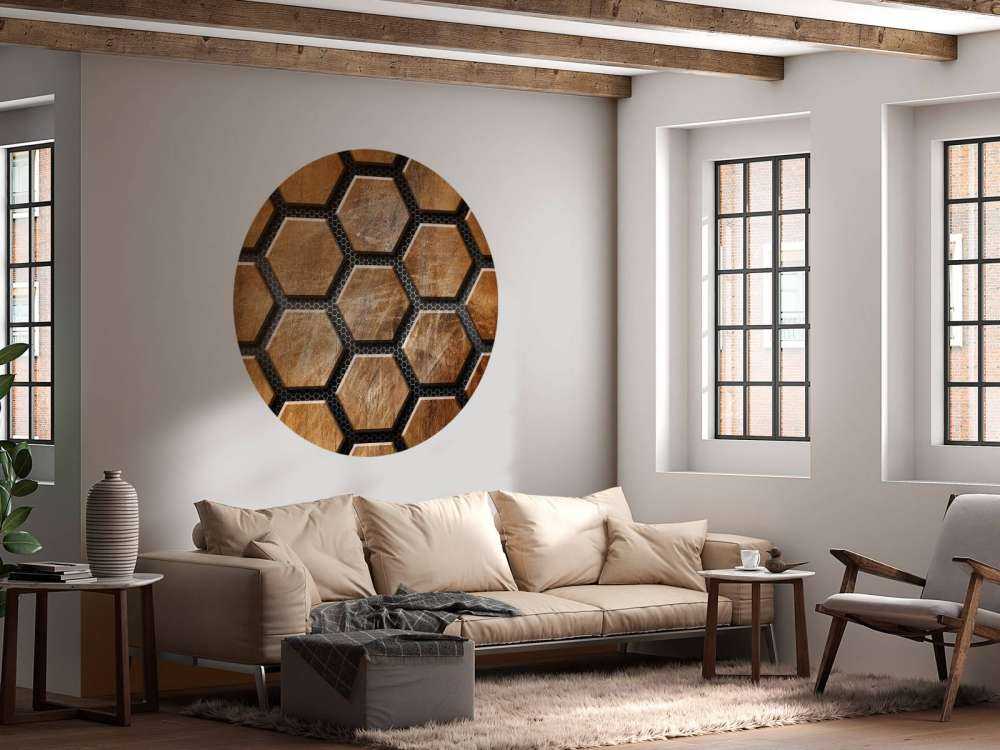 Hexagones bruns