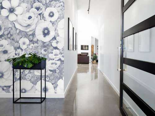 Poppy Tale Monochrome Bleu