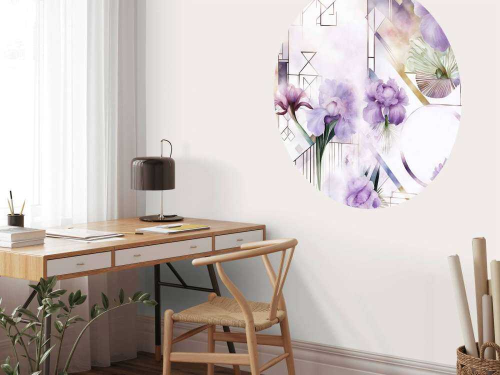 Géométrie Aquarelle Violet