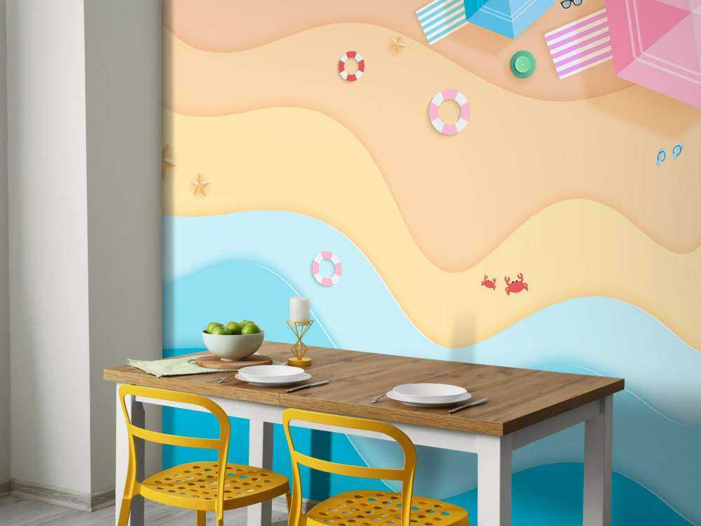 Plage illustrée