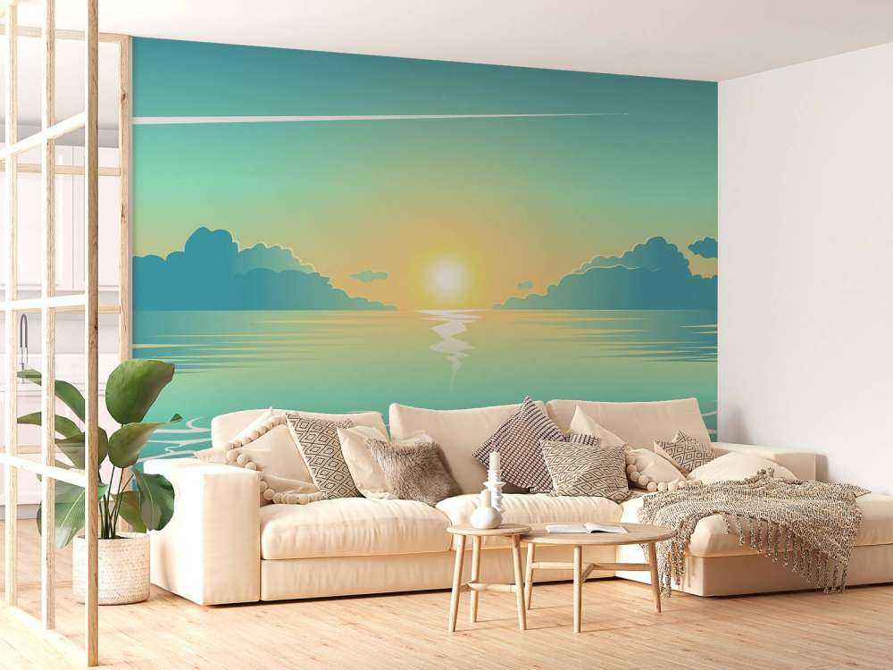 Lever de soleil dessiné