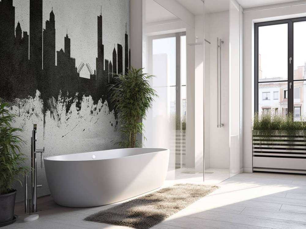 Aquarelle skyline, Chicago