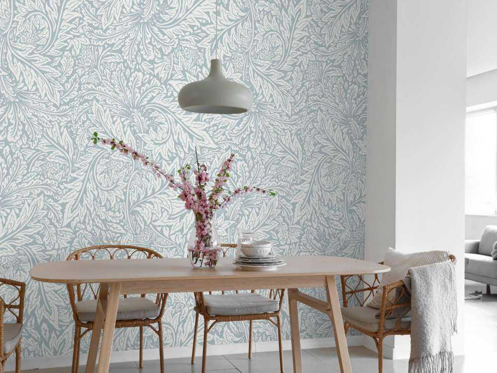 Morris Florals & Leaves - bleu poudré