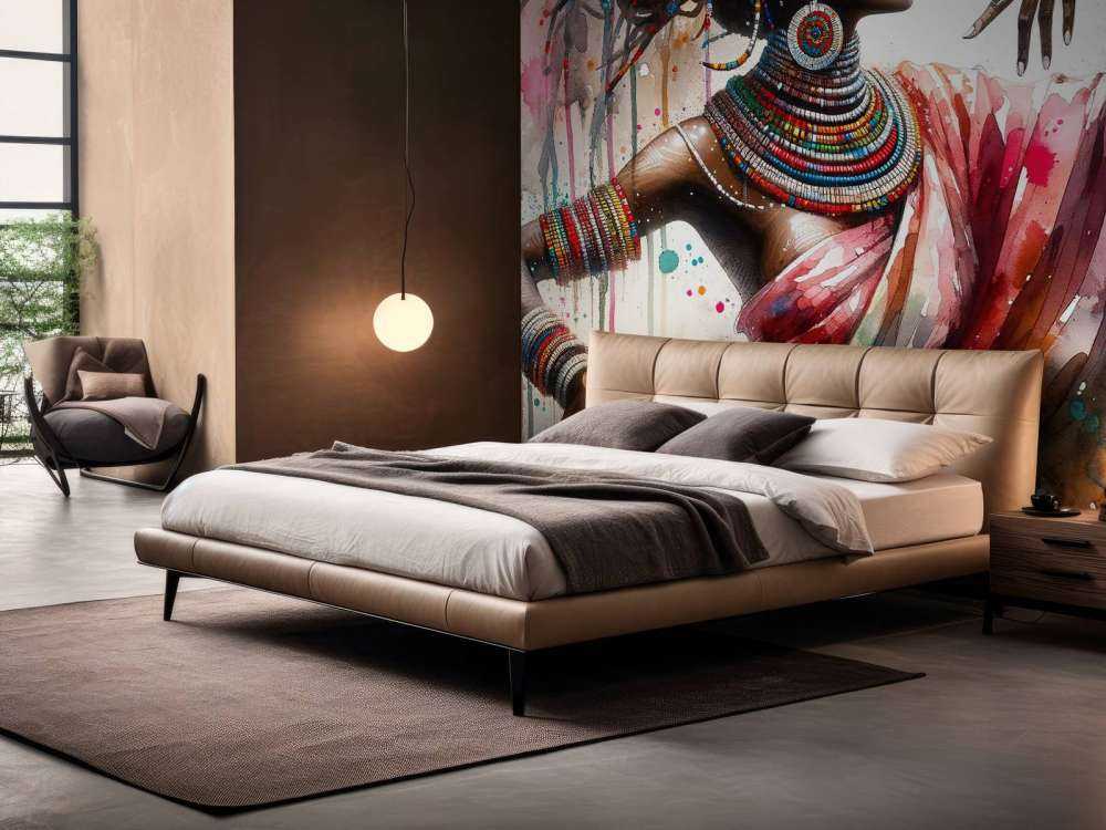 Danseur africain à l'aquarelle