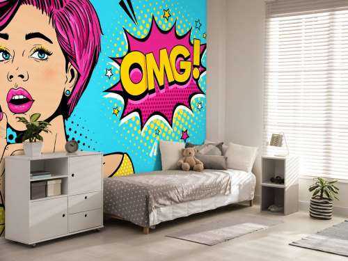 Femme au style pop art