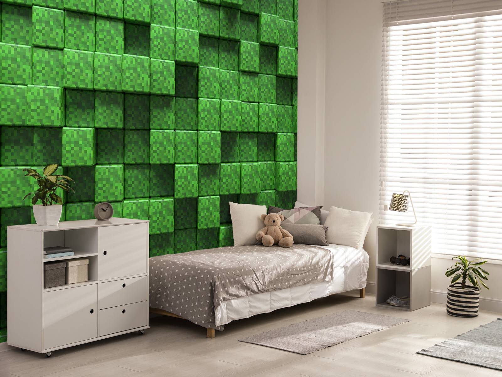 Herbe Minecraft 3D