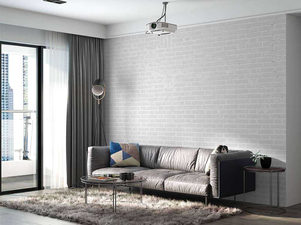 Mur de briques blanches