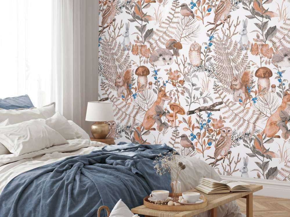 Motif d'animaux de la forêt