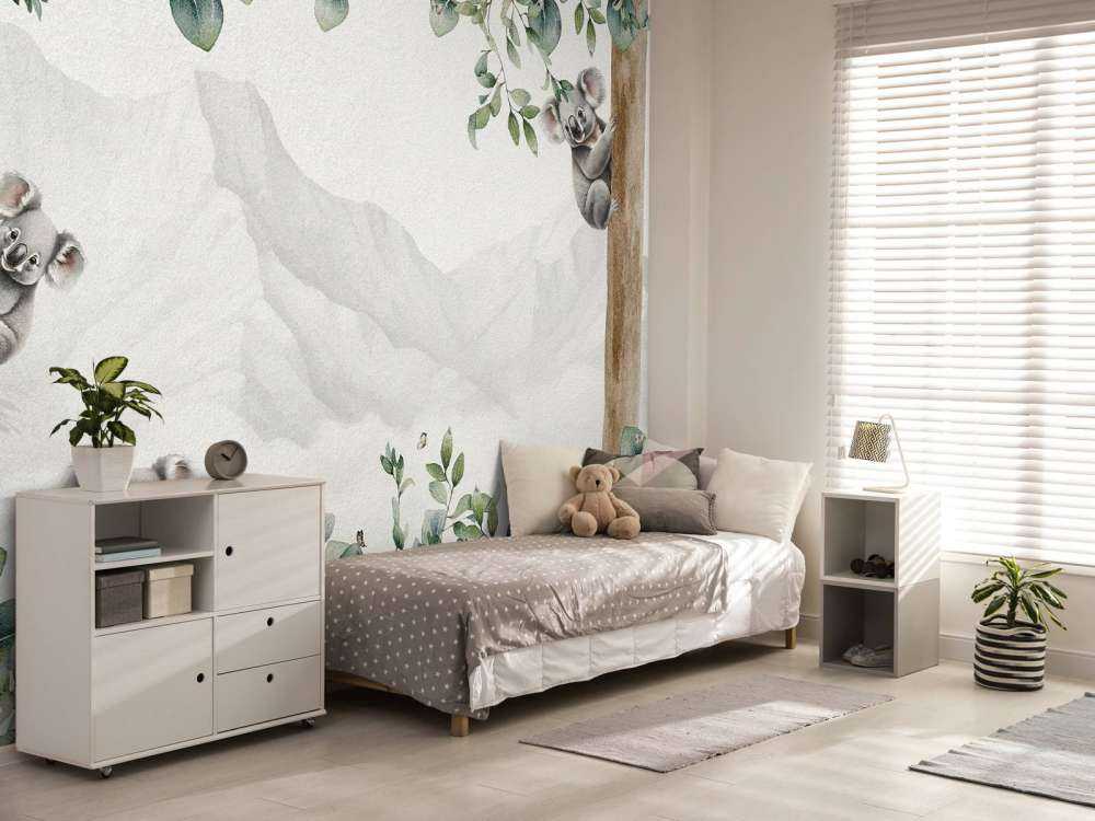 Paysage de koalas en couleurs