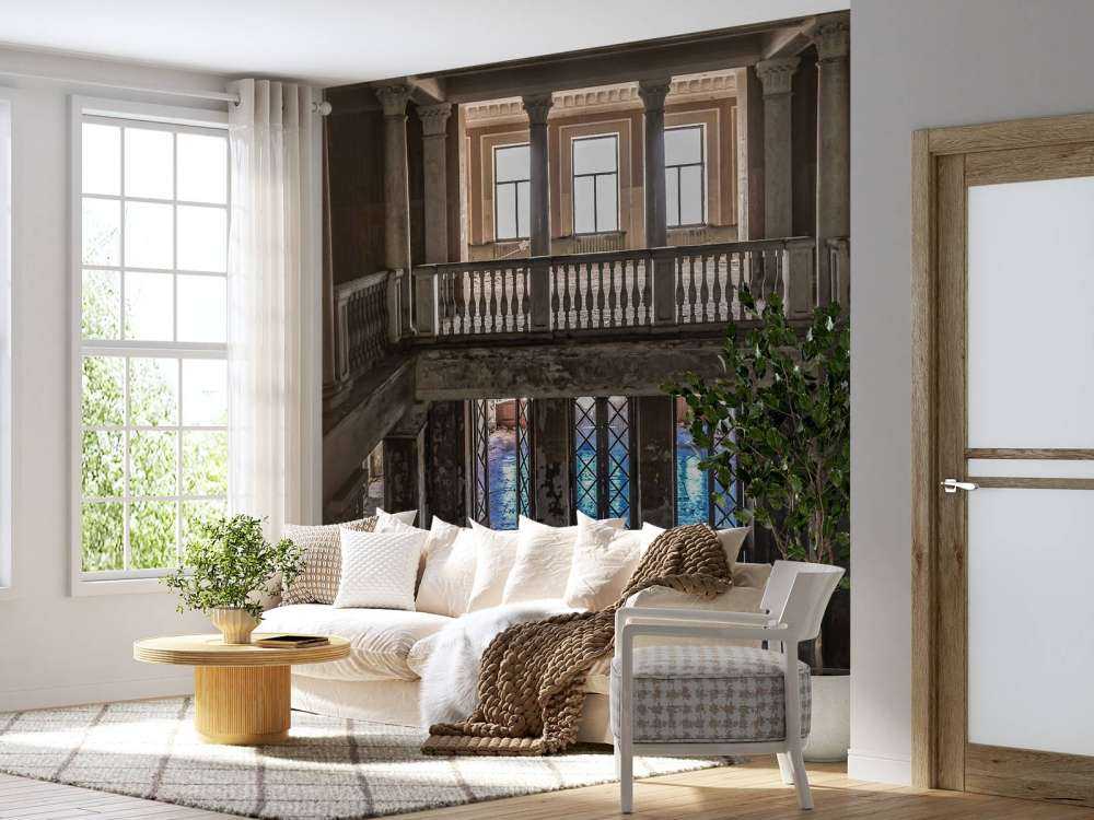 Vieille maison de campagne en ruine