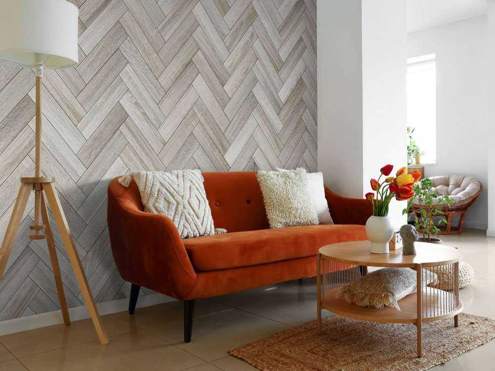 Chevron gris