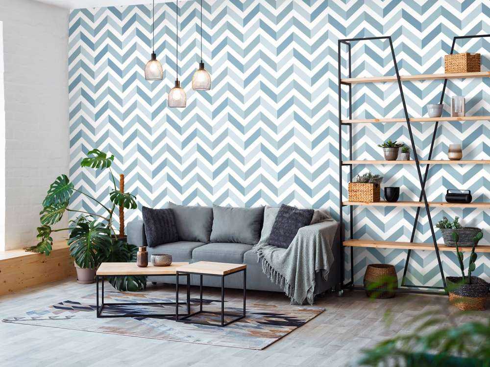 Chevron bleu