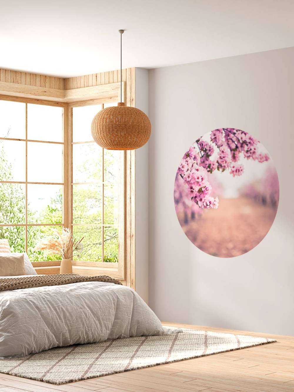 Fleurs japonaises violettes